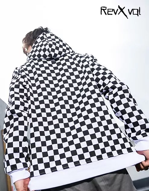 Checkered Emo Hoodie