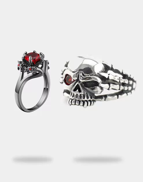 Emo Jewelry Couple Rings