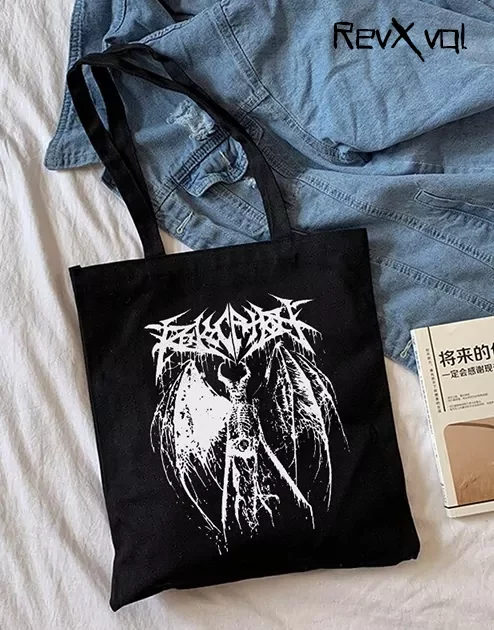 EMO, Bags, Emo Gray Graffiti Print Tote Bag Weekender Shoulder Bag Travel  Bag