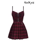 Red And Black Emo Dresses