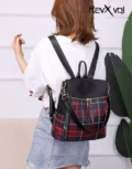 Red Plaid Backpack