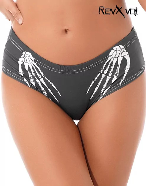 Skeleton Hand Panties